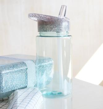 ALLC Trinkflasche Glitter DBGLSI31 silber 7.3x16.5x7.3cm