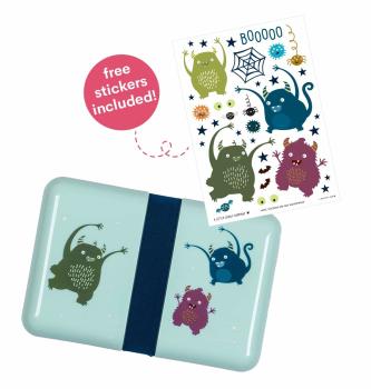 ALLC Lunchbox Monsters SBMOBU23 hellblau 18x6x12cm