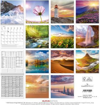 ALPHA EDITION Bildkalender 2025 104090 Sunny Moments 30x30cm