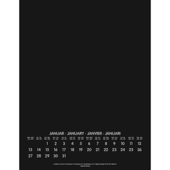 ALPHA EDITION Bastellkalender DIY 2025 104187 1M/1S schwarz ML 24x31cm