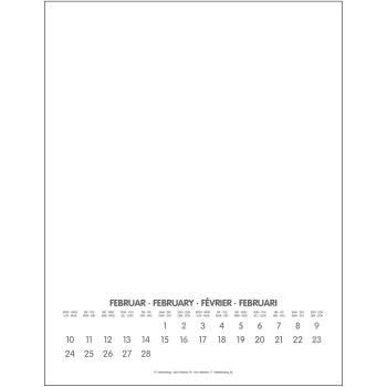 ALPHA EDITION Bastellkalender DIY 2025 104188 1M/1S weiss ML 24x31cm