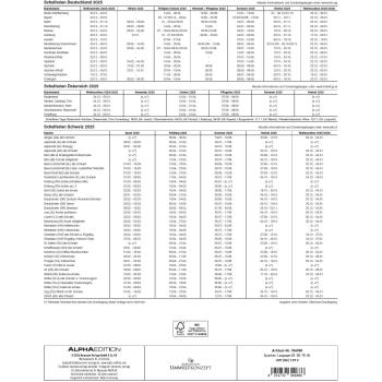 ALPHA EDITION Bastellkalender DIY 2025 104188 1M/1S weiss ML 24x31cm