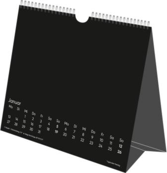 ALPHA EDITION Bastelkalender 2025 104197 schwarz 20x16cm