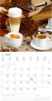 ALPHA EDITION Bildkalender 2025 104306 Kaffeegenuss 30x30cm