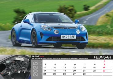 ALPHA EDITION Bildkalender 2025 104411 Fast Cars 48.5x34cm