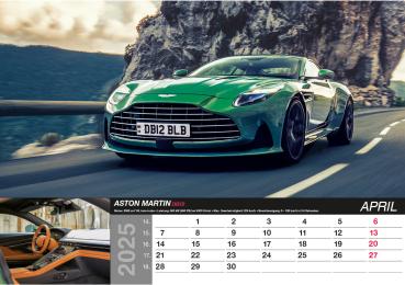 ALPHA EDITION Bildkalender 2025 104411 Fast Cars 48.5x34cm