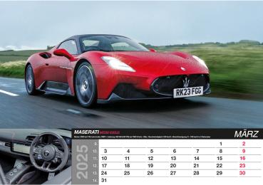 ALPHA EDITION Bildkalender 2025 104411 Fast Cars 48.5x34cm