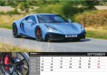 ALPHA EDITION Bildkalender 2025 104411 Fast Cars 48.5x34cm