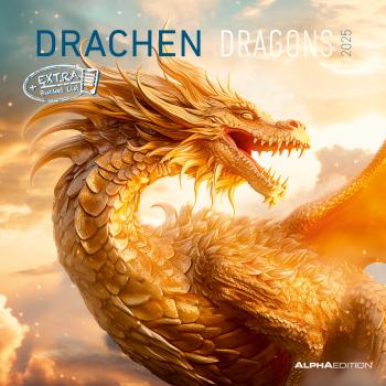 ALPHA EDITION Bildkalender 2025 104432 Drachen 30x30cm