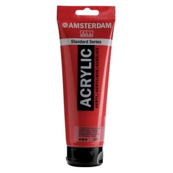 AMSTERDAM Acrylfarbe 250ml 17123170 transp.rot m.