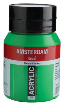 AMSTERDAM Acrylfarbe 500ml 17726182 Permanentgrün hell