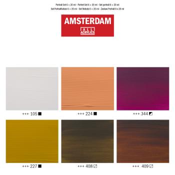 AMSTERDAM Standard Series Acryl Set 17820502 Portrait 6X20ml