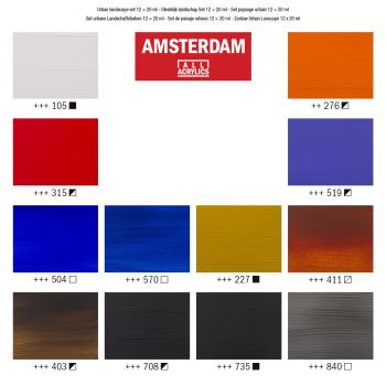 AMSTERDAM Standard Series Acryl Set 17820603 Urban Landscape 12X20ml