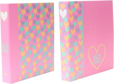 ANCOR Ringbuch A4 124101 B'Log Hearts, 2 Ringe