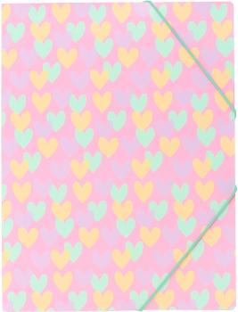 ANCOR Gummibandmappe A4 124149 B'Log Hearts