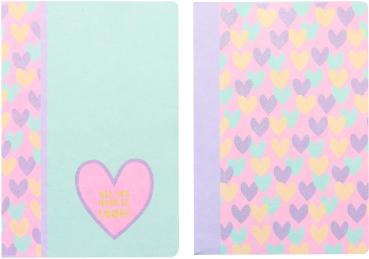 ANCOR Notizheft A5 124170 B'Log Hearts, liniert 48BL