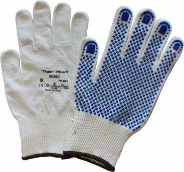 ANSELL Textilhandschuh Tiger Paw 10 12832-055 genoppt, blau, 76-301