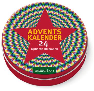 ARS EDITION Adventskalender in der Dose 11230 Optische Illusionen 12cm