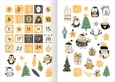 ARS EDITION Adventskalender 21x14.8cm 13392 Sticker