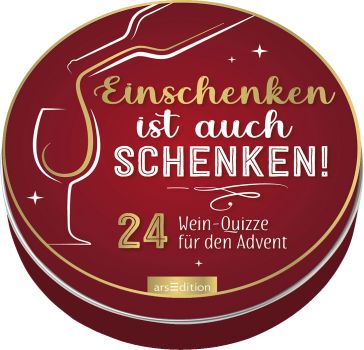 ARS EDITION Adventskalender in der Dose 134928 Einschenken ist auch schenken