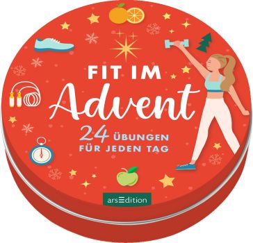 ARS EDITION Adventskalender in der Dose 134930 Fit im Advent