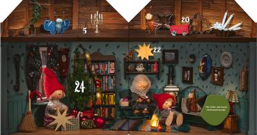 ARS EDITION Adventskalender 20.5x20x1.3cm 135859 Advent im Wichtelhaus