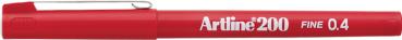 ARTLINE Fineliner 0,4mm EK-200-R rot