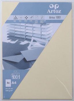 ARTOZ Karten 1001 A4 107696142 220g, chamois 5 Blatt