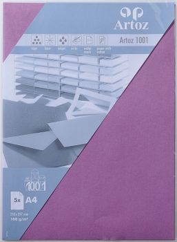 ARTOZ Papier 1001 A4 107796144 100g, holunder 5 Blatt