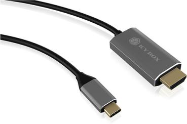 AUKEY USB C zu HDMI Kabel, 1,8 m, IB-CB020-C 4K@60 Hz, HDCP 2.2, Aluminium