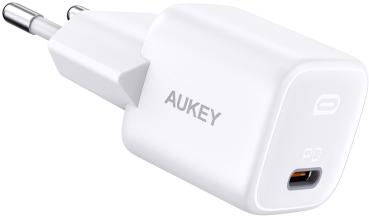 AUKEY Omnia Mini 20W GaN USB-C Wh PA-PB1-white 1-port, PD, QC