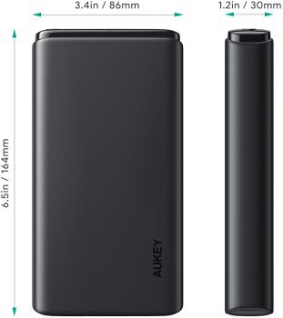 AUKEY Sprint Ultra 26800mAh Powerb PB-Y24 65W,2xUSB-C,1x USB-A