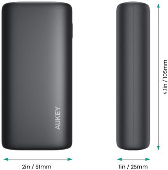 AUKEY Sprint Go 10000mAh Powerb. PB-Y36 black USB-C+A Max. 18W