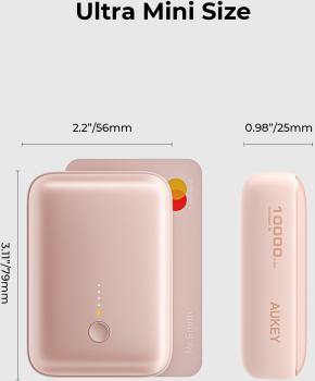 Aukey spark mini 10000, 20w, pd,qc pb-y55 pi powerbank,pink,usb-c,usb-a - Aukey-pb-y55-pi-0689323788316-04.jpg