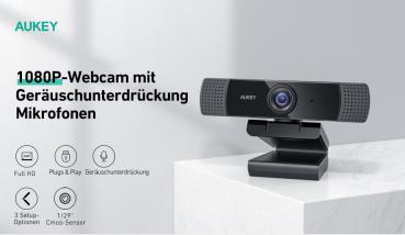 Aukey stream webcam 1080p dual mic pc-lm1e black, usb 2.0 - Aukey-pc-lm1e-0631390543268-03.jpg