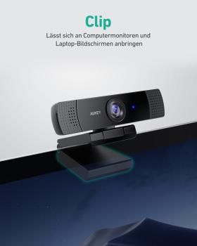 Aukey stream webcam 1080p dual mic pc-lm1e black, usb 2.0 - Aukey-pc-lm1e-0631390543268-04.jpg