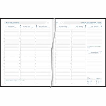 AURORA Agenda Plan-A-Week Perl 2024 2711P 1W/2S, ass., ML 21x27cm