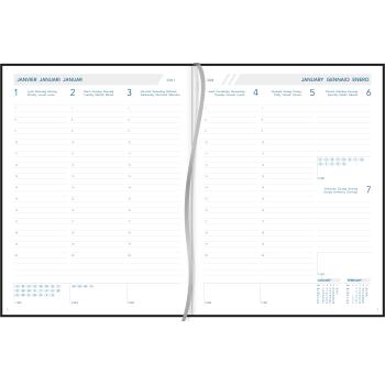 AURORA Agenda Business Florence 2024 2915B 1W/2S, blau, ML 17.5x22.5cm