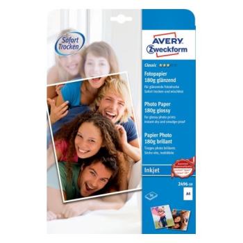 AVERY ZWECKFORM Classic InkJet Photo Papier A4 2496-50 180g 50 Blatt