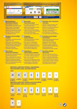 AVERY ZWECKFORM Etiketten Laser 99,1x139mm L4774REV8 weiss,wetterfest,ablösbar 8 B.