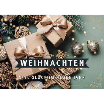 BACHMANN COLLECTA Beutel Weihnachten Geschenk 190426 Karten und Kuverts 5 Stück