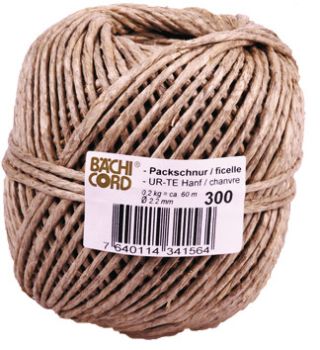 BAECHI Packschnur Hanf 511003002 60m, 200g 2,2mm