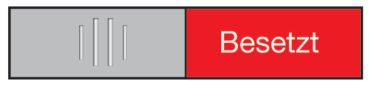 BEREC Türschild 27,4x102mm 314.081 Alu, Frei-Besetzt