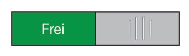 BEREC Türschild 27,4x102mm 314.081 Alu, Frei-Besetzt