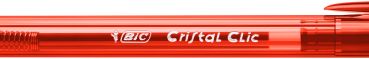 BIC Kugelschr. Cristal Clic 1mm 850734 rot 20 Stück