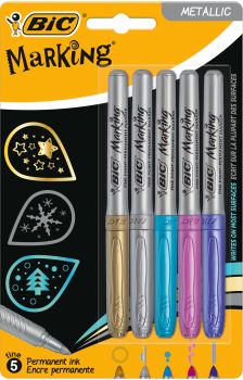 BIC Marker Metallic Ink 942861 assortiert 5 Stück