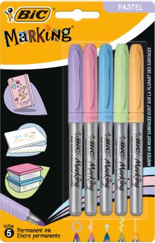 BIC Marker Color Pastel Ink 942865 assortiert 5 Stück