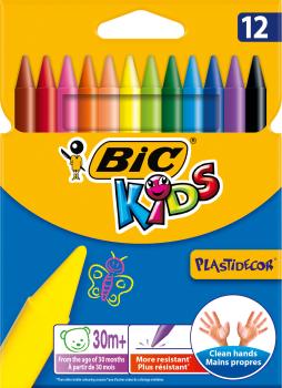 BIC Wachsmalkreide Kids 945764 12 Farben Etui