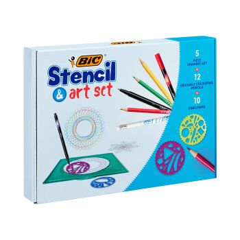 BIC Stifteset mit Stencils 978220 27-teilig