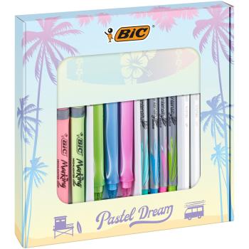 BIC Schreibset Pastel Edition 992735 16 Stück ass.